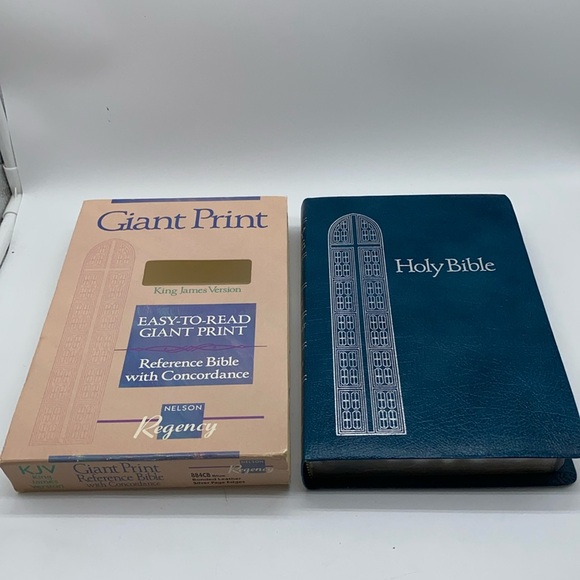 Giant Print Reference Bible with Concordance King James Version Bonded Leather - Picture 2 of 16